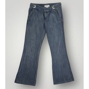 Armani Exchange Retro Flare Leg Cinch Regular Fit Denim Jeans Women's Size 2